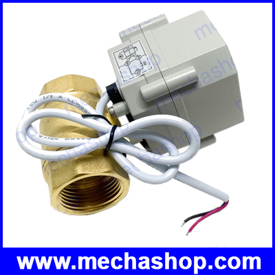 มอเตอร์วาล์วไฟฟ้า วาล์วไฟฟ้า ทองเหลืองขนาด 1นิ้ว DN25 Electric Motorized ball Valve AC 220V TF25-B2-C CR202 เกลียวนิ้ว 2สาย ปิดวาล์วอัตโนมัติเมื่อไฟดับ