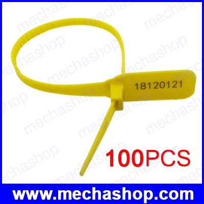 (100 ชิ้น)ซีลล็อครถพ่วง ซีลล็อคตู้สินค้า High security seal strap security metal pin seal heavy duty plastic container seal with SGS 405mm