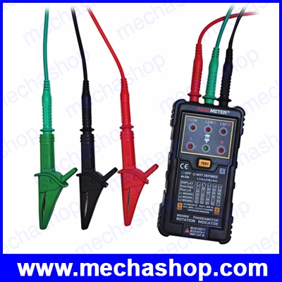 มิเตอร์วัดเฟสไฟฟ้า เฟสมิเตอร์ มิเตอร์วัดไฟสามเฟส เครื่องวัดเฟสไฟฟ้า PEAKMETER PM5900 3 Motor Rotation Indicator Meter Sequence Tester Rotary Field Indicator 3 Phase