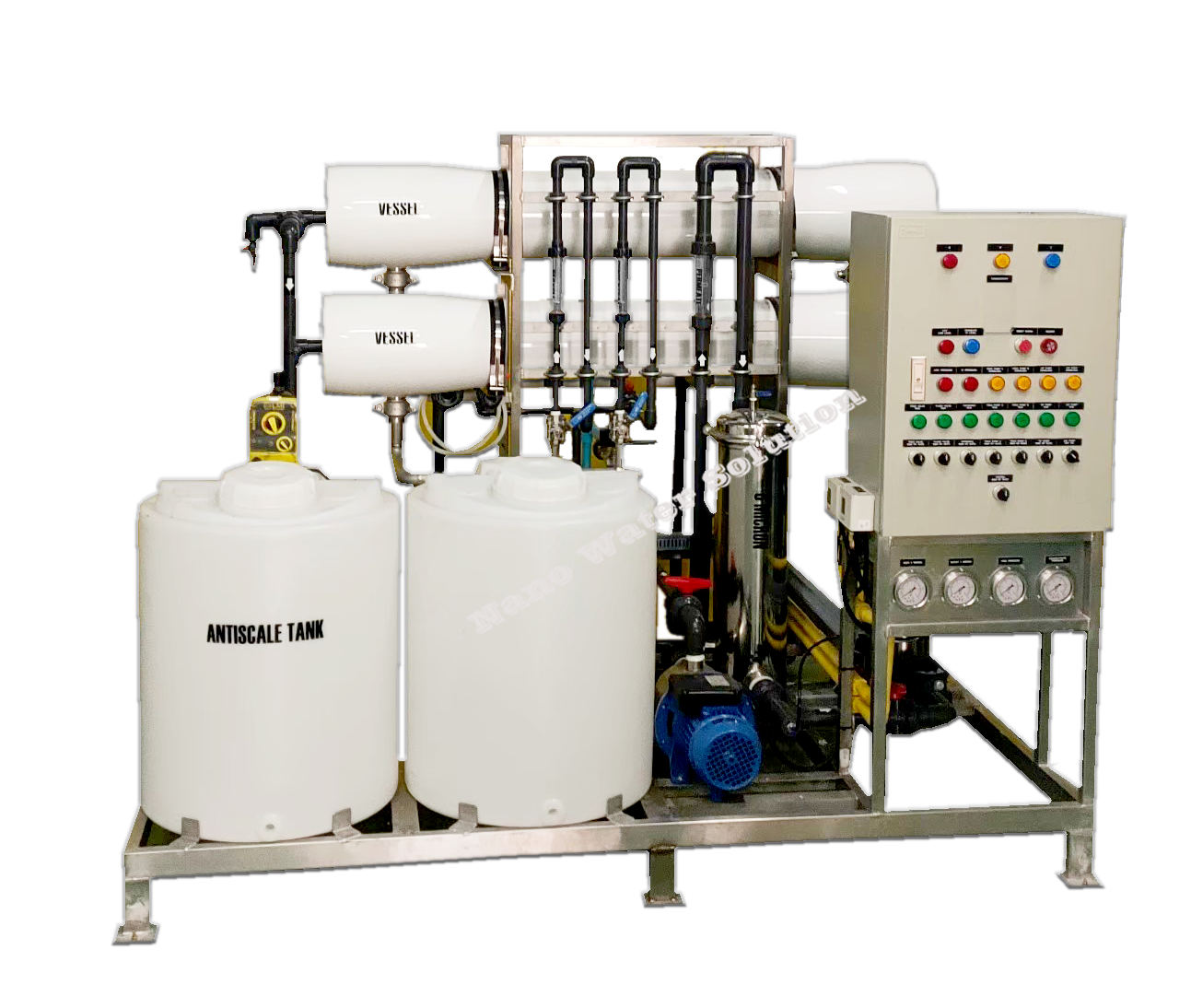 เครื่องกรองน้ำ Reverse Osmosis 48,000 LPD พร้อมระบบ CIP (2m3/hr.)