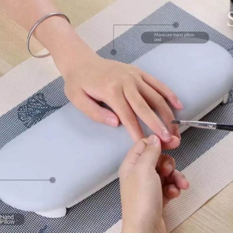 หมอนรองมือทำเล็บ หมอนรองแขน มีขาตั้งพับเก็บได้ พร้อมแผ่นรอง