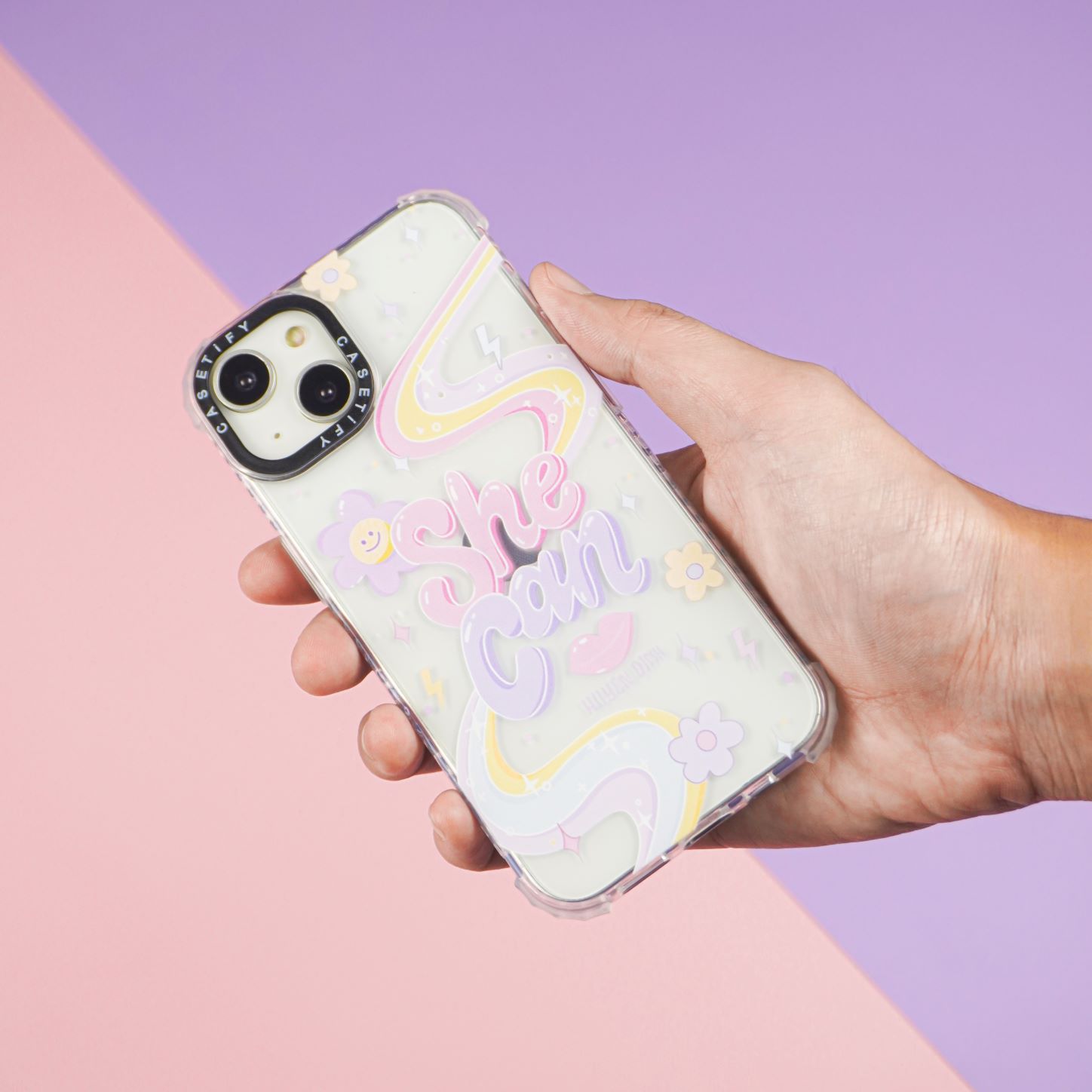 เคสโทรศัพท์ iPhone เคสใส สกรีนลายน่ารัก เน้นมุมกันกระแทก สำหรับ11/13/13ProMax