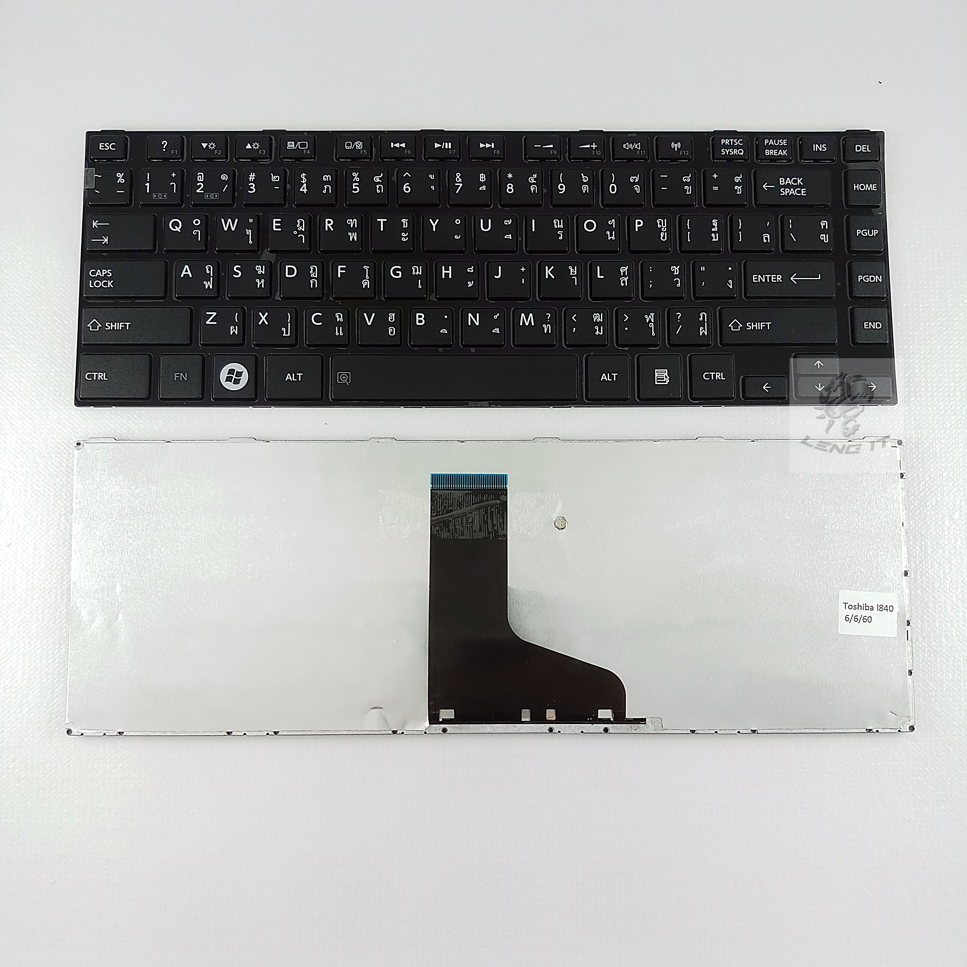 KEYBOARD TOSHIBA L840 สีดำ