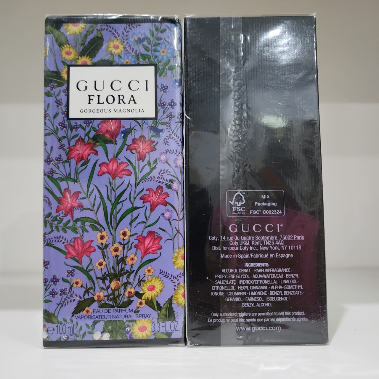 น้ำหอมแท้ Gucci Flora Gorgeous Magnolia Eau de Parfum 100ml กล่องซีล