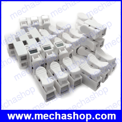 10ชิ้น เทอร์มินอลบล็อก เทอมินอลสายไฟ ขั้วต่อสายไฟ 3 pin push quick cable connector terminal Wiring Terminal 25A 250V, CMK823-3/6