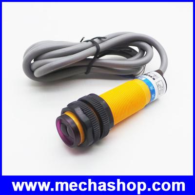 โฟโต้อิเล็กทริคเซนเซอร์ โฟโต้สวิตซ์เซนเซอร์ Photoelectric switch sensor 7-30cm E18-BO3N1 NPN NO แรงดัน 6-36Vdc 300mA