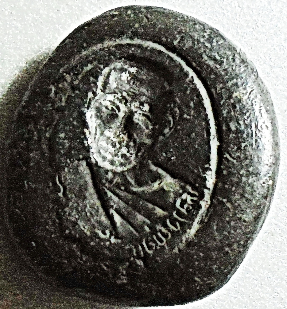 หนุมานตะกั่วหยอด รุ่นแรก หลังหลวงพ่อเกลี้ยง (หลวงปู่เกลี้ยง) วัดเนินสุทธาวาส ชลบุรี