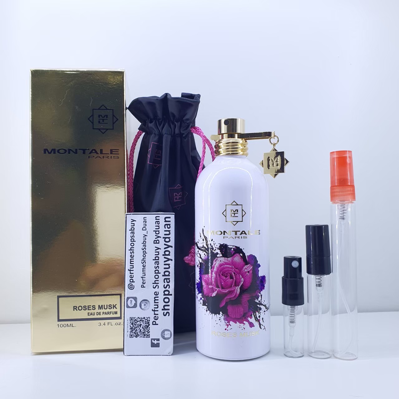 น้ำหอมแท้แบ่งขาย Montale Rose Musk edp💕Travel Size #แบบทดลอง
