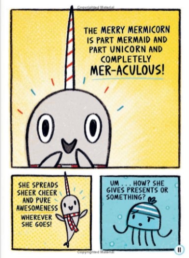 Narwhal and Jelly Book : Happy Narwhalidays by Ben Clanton เล่ม 5 ปกอ่อน Comic สำหรับ 4-7ปี 9780735262515