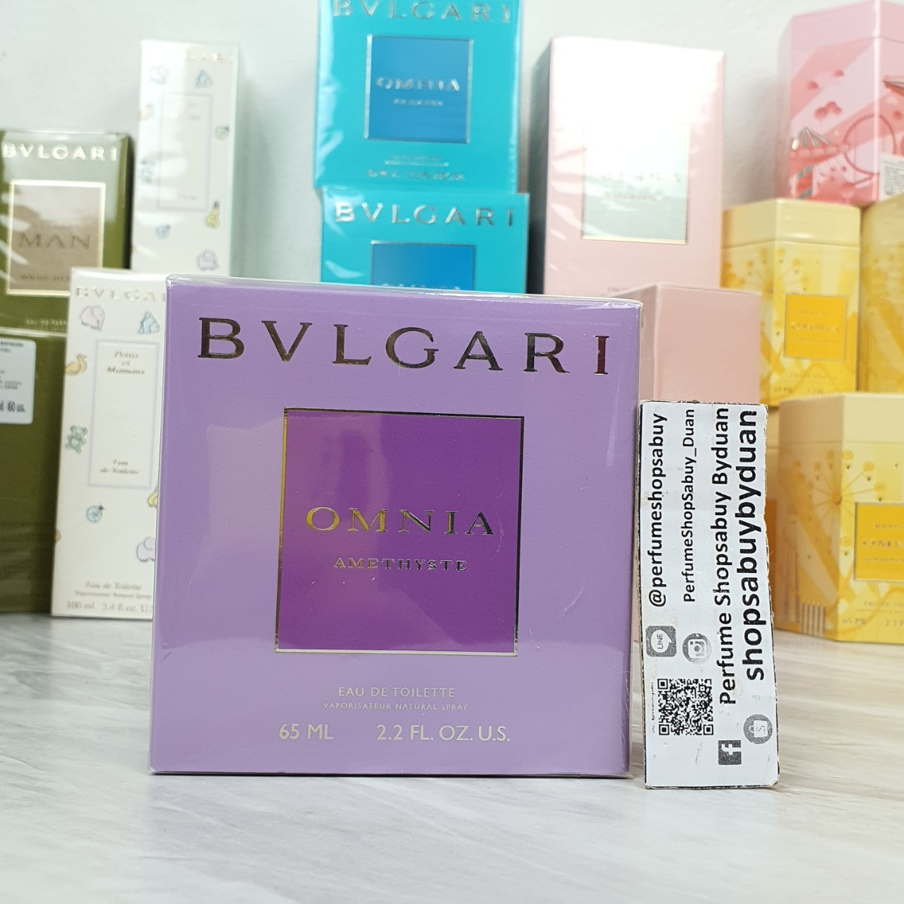 น้ำหอมแท้ Bvlgari Omnia Amethyste ม่วง 65ml กล่องซีลป้ายไทย