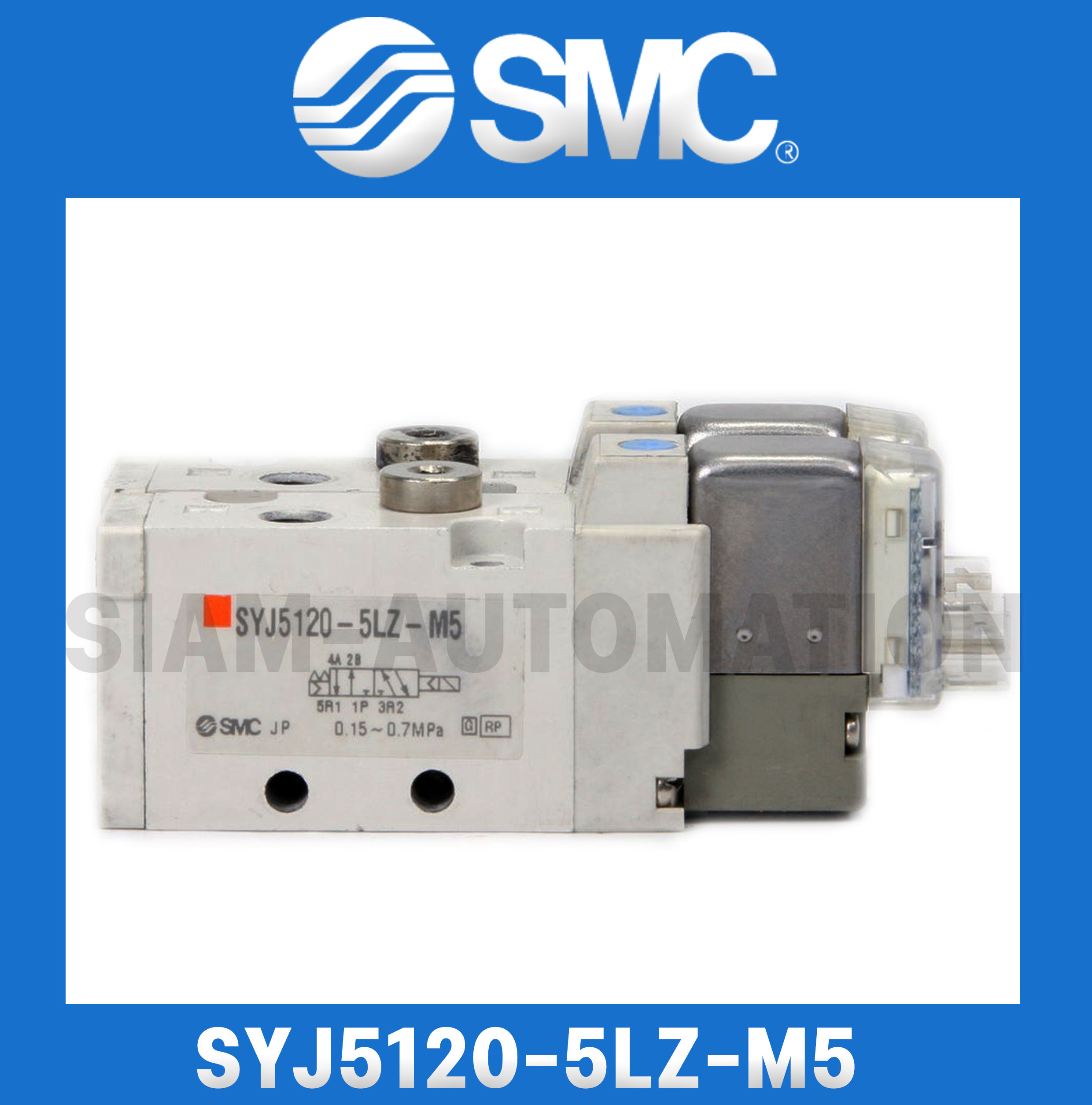 Solenoid Valve SMC SYJ5120-5LZ-M5 (ของแท้)