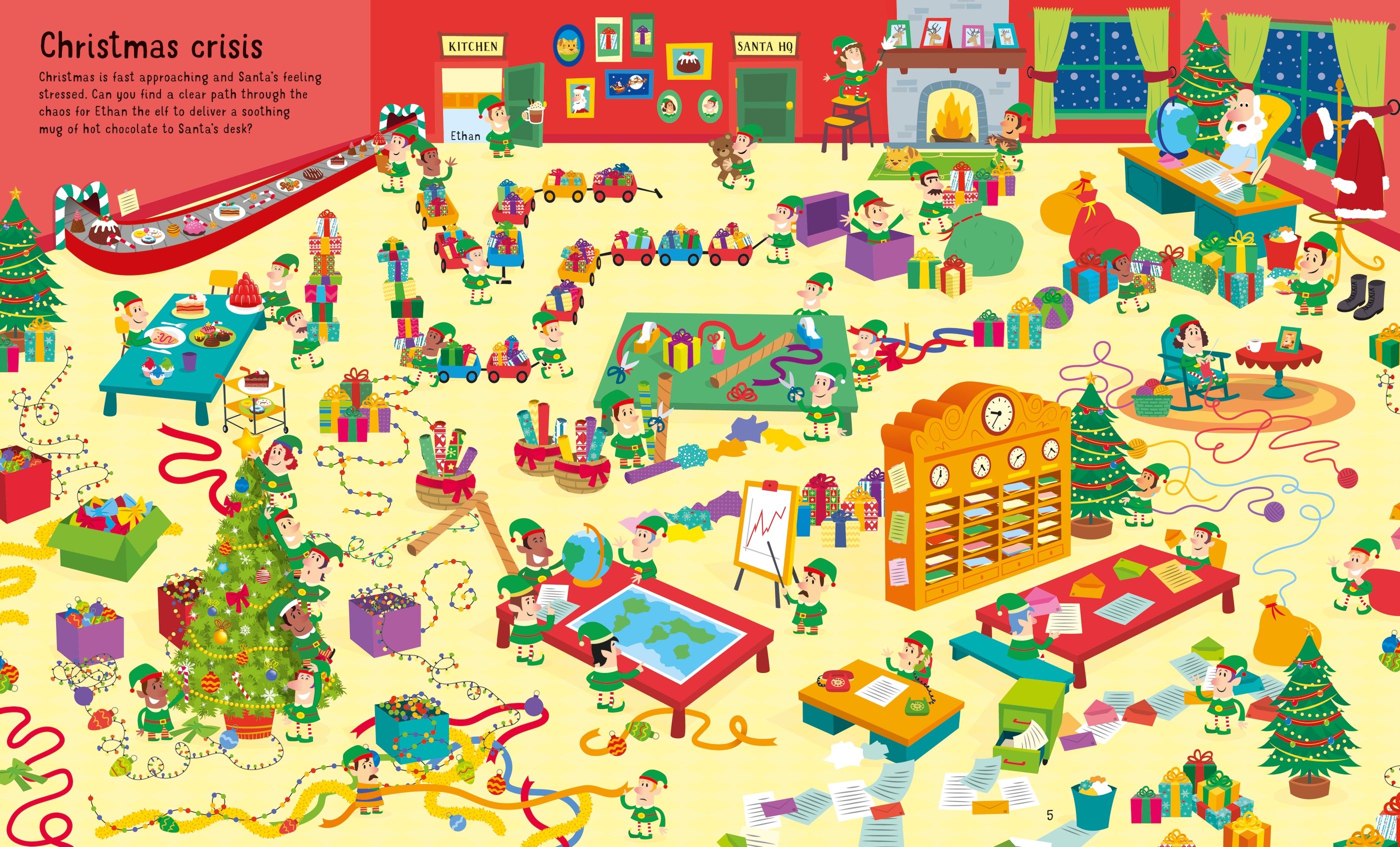 Usborne Book and Jigsaw Christmas Maze 300 Pieces age 5+
