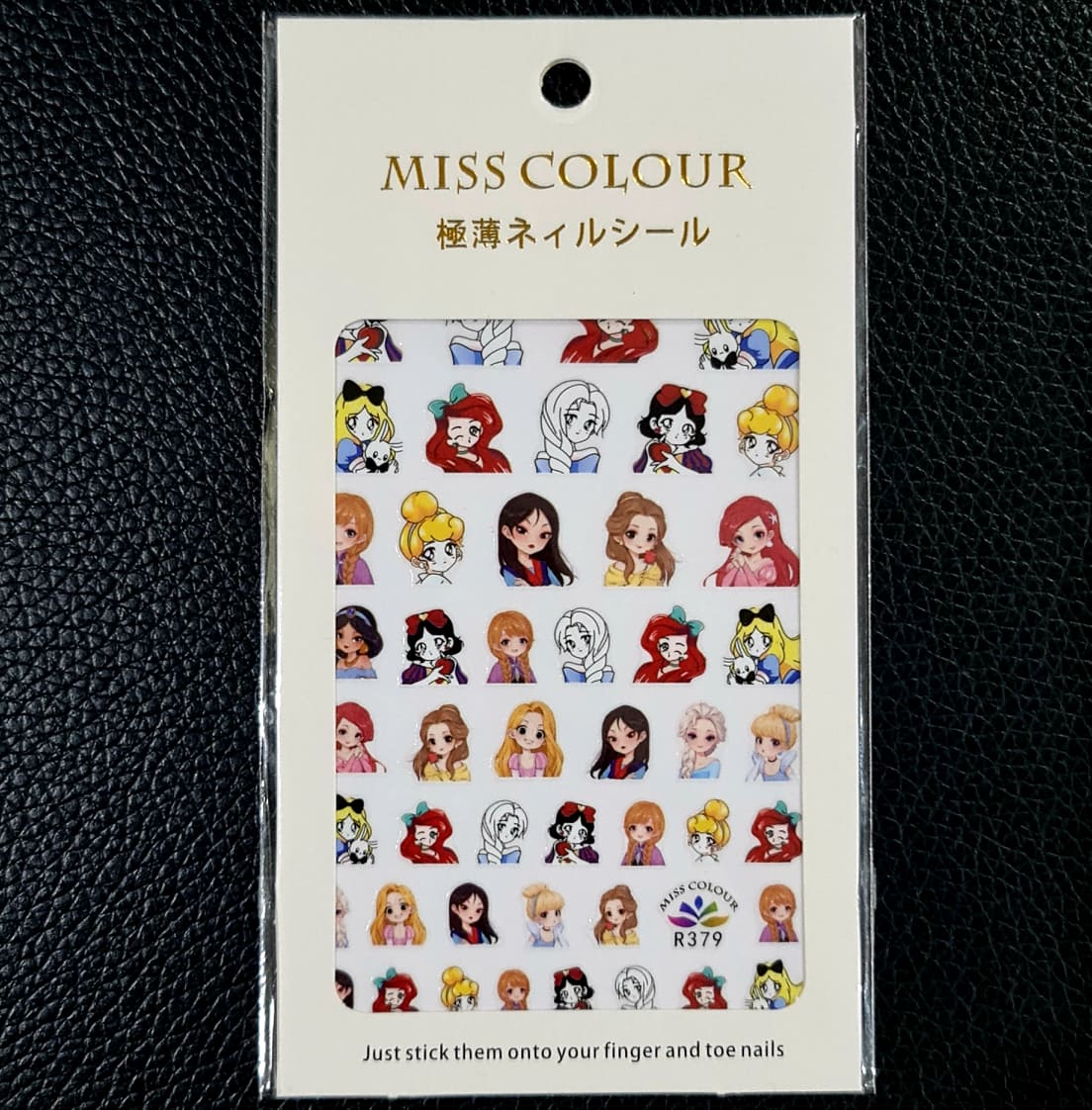 สติ๊กเกอร์ติดเล็บ สติ๊กเกอร์ตกแต่งเล็บ ตัวหนังสือ ตัวกาตูนย์ มีหลายแบบ