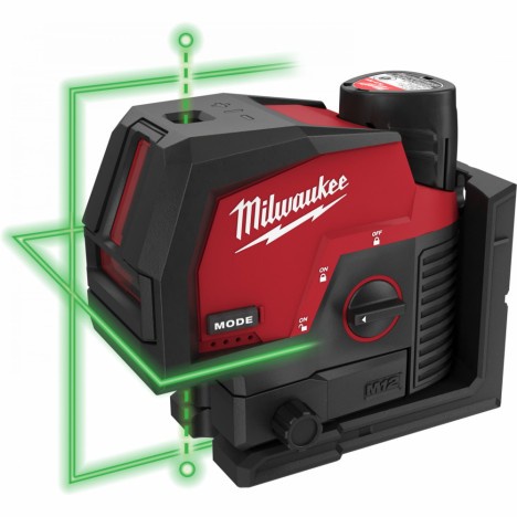 Milwaukee M12 CLLP-0C เลเซอร์วัดระดับและวางแนวดิ่ง 12 โวลท์ มิลวอคกี้ เครื่องเปล่า