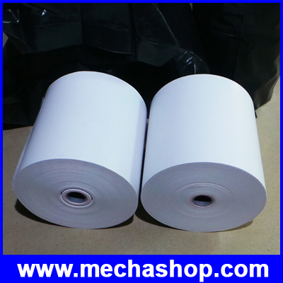10 ม้วน กระดาษความร้อน กระดาษสลิปเครื่องพิมพ์ใบเสร็จ กระดาษเทอร์มอล Thermal Papar กระดาษใบเสร็จ 3" 80 mm. เส้นผ่านศูนย์กลาง80 มม. (เกรด A จากญี่ปุ่น)