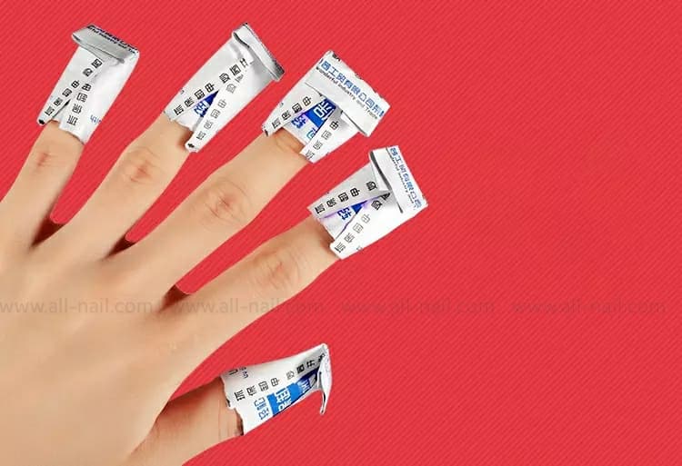 ซองถอดสีเจล แผ่นล้างเล็บเจล 1กล่อง=200ชิ้น