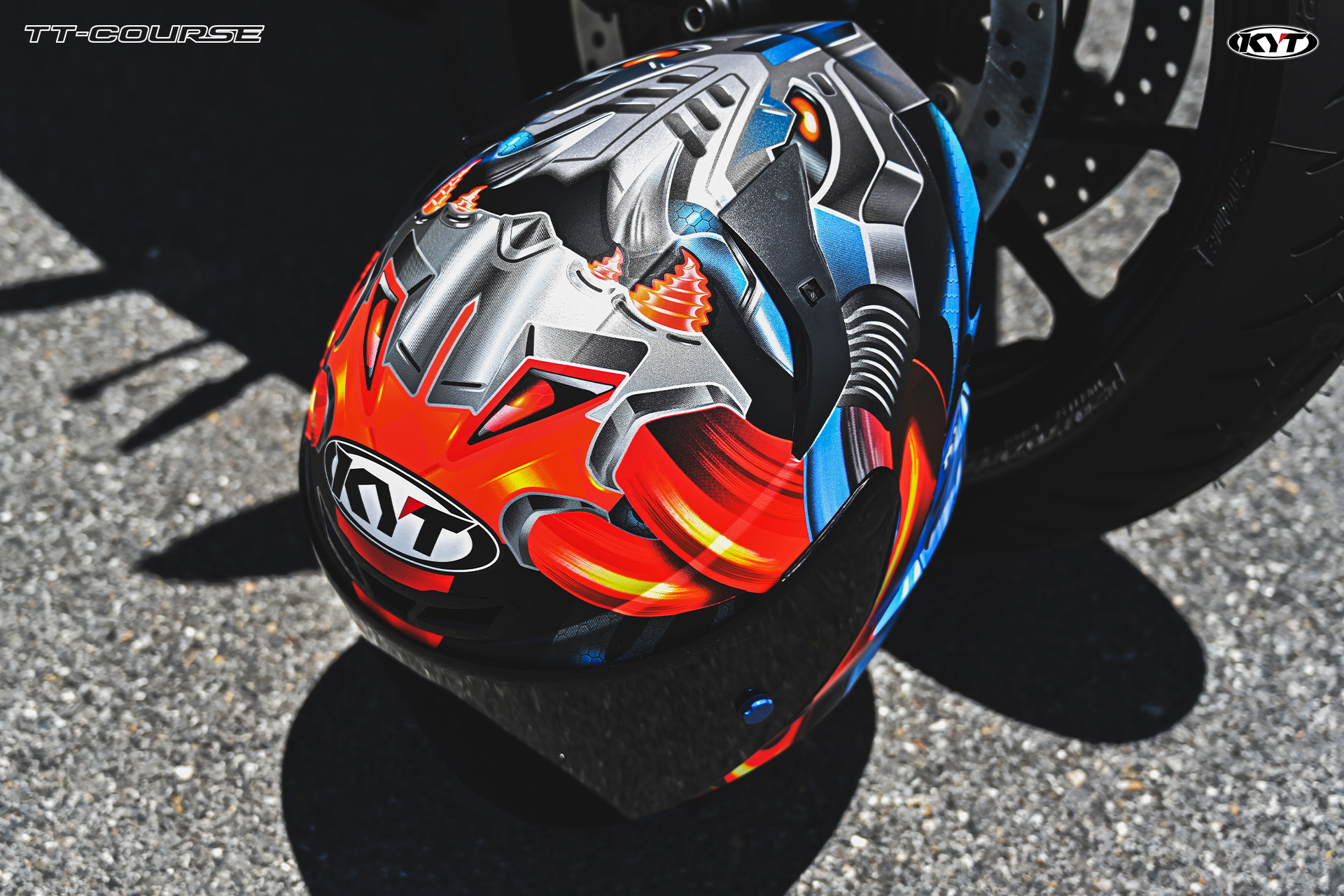 KYT รุ่น TT-Course ลายแข่ง MAGNET MATT Replica
