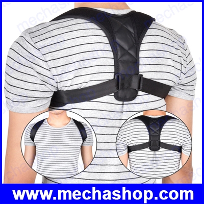 สายรัดปรับหลังตรง เข็มขัดพยุงหลังตรง สายรัดปรับไหล่ตรง Posture Correct Belt Corset Back Corrector Clavicle Support Slouching Corrective