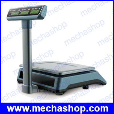 เครื่องชั่งดิจิตอล เครื่องชั่งคำนวณราคา 30kg ความละเอียด5kg หน้าจอแสดงผลLCD สีดำ ถาดชั่งเป็นสแตนเลส ขนาด 320 x 230mm ยี่ห้อ ZEPPER รุ่น PMT-30 (จีน) ผ่านการตรวจรับรอง