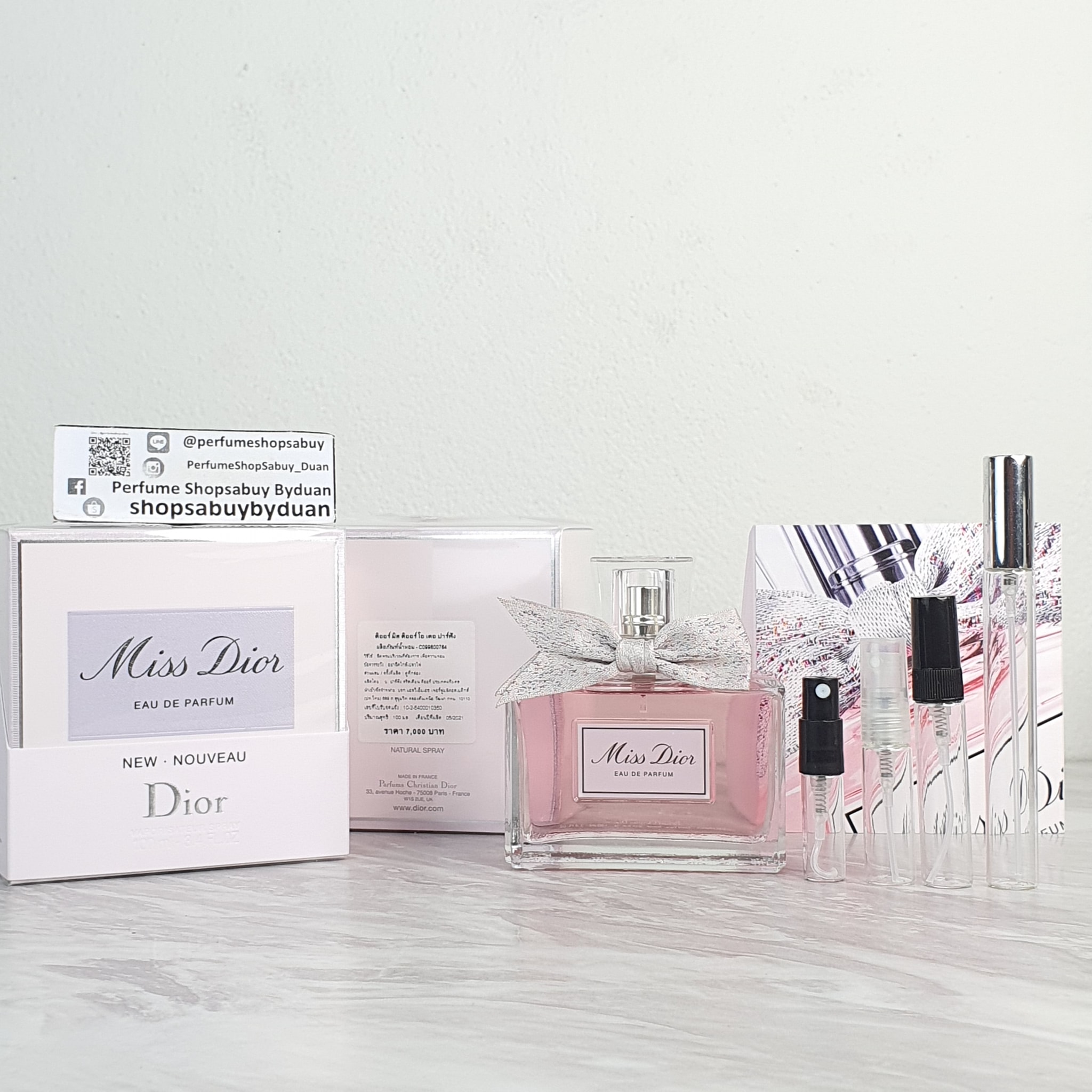 น้ำหอมแท้แบ่งขาย Christian Dior Miss Dior Eau de Parfum รุ่น 2021 ใหม่ล่าสุด 2021 💕Travel Size แบบทดลอง