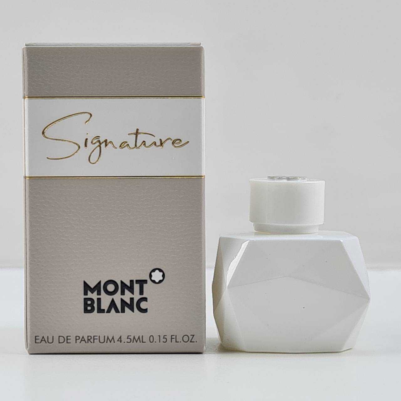 น้ำหอมจิ๋วมินิ MontBlanc Signature EDP 4.5ml แบบแต้มมีกล่อง ( Mini Perfume น้ำหอมขนาดพกพา) น้ำหอมจิ๋วมินิ ขวดน่ารัก ตั้งโชว์ก็สวย พกพาก็สะดวก หัวแต้มตามจุดชีพจร