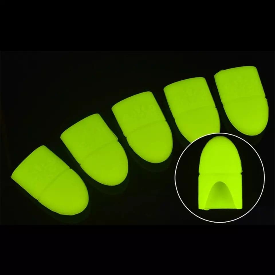 ปลอกซิลิโคนห่อเล็บ ใช้สวมนิ้วขณะแช่น้ำยา 1ชุด/5ชิ้น