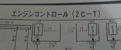 คู่มือซ่อมรถยนต์ วงจรไฟฟ้า Wiring Diagram เครื่องยนต์ 2C-T ปลั๊ก 26p 16p