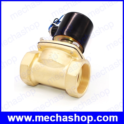 โซลินอยด์วาล์วไฟฟ้า โซลินอยด์ปิดเปิดน้ำ 2นิ้ว DN50 24VDC Water Solenoid Valve 2W-500-50 BSP(เกลียวนิ้ว) ทองเหลือง NC -5-80 Degree