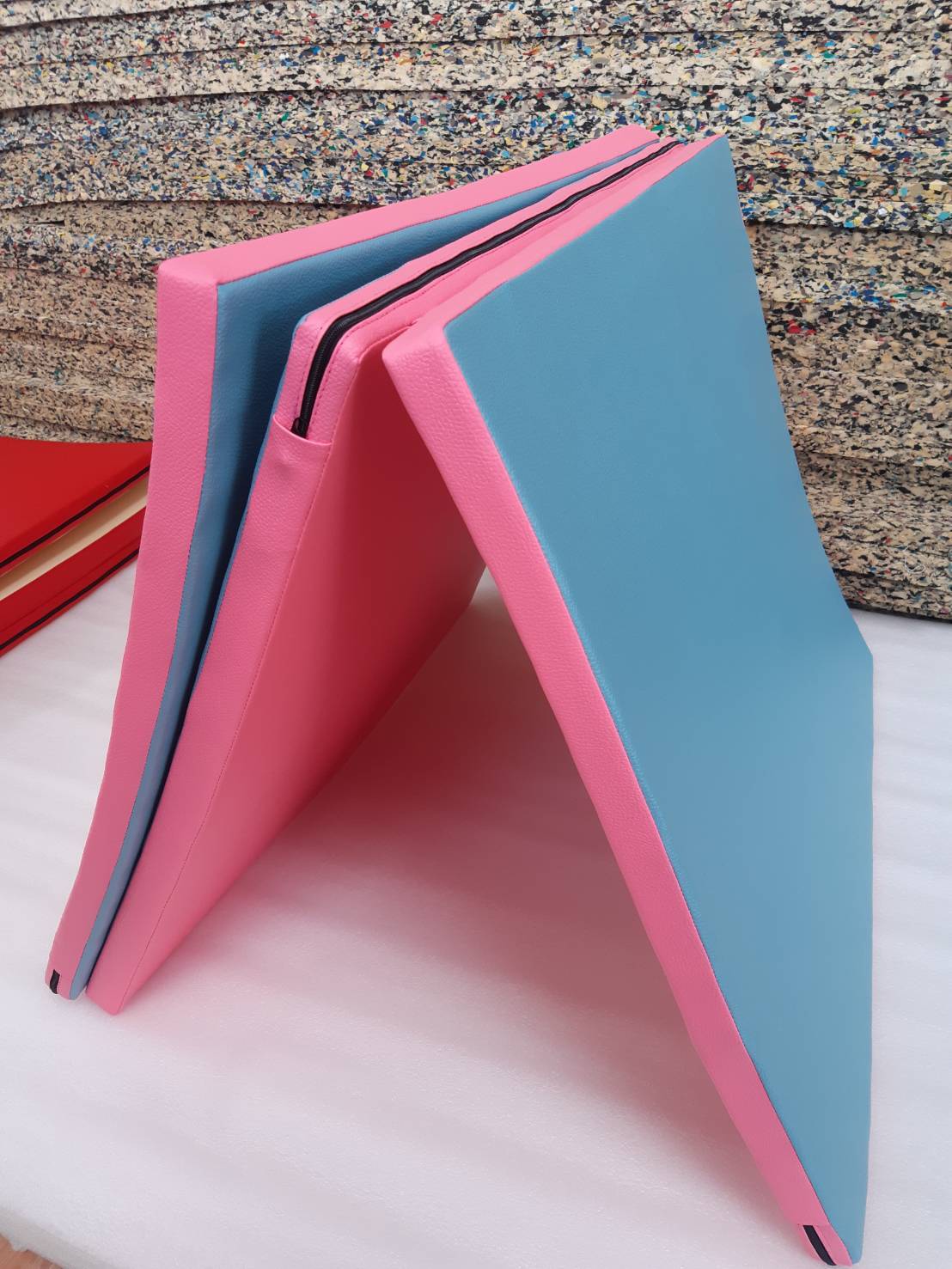 เบาะรองซีทอัพ เล่นโยคะหุ้มหนังพียู วัสดุด้านในเป็นepe foam