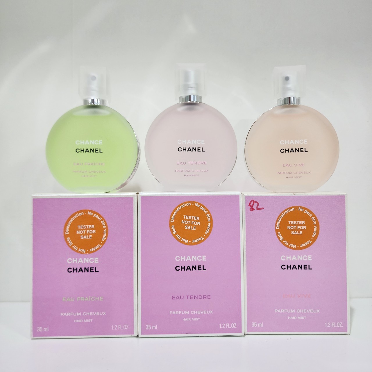 น้ำหอม Chanel Chance Eau Tendre Hair Mist 35ml กล่องเทสเตอร์ สเปรย์น้ำหอมสำหรับเส้นผม