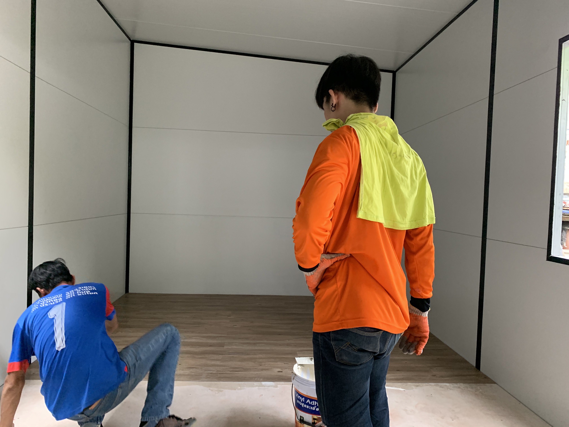 บ้านสำเร็จรูป งานต่อเติม ห้องซ้อมเต้น 3.20x4.50 เมตร