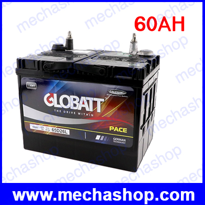 Globatt Pace แบตเตอรี่สำหรับเก็บพลังงานแสงอาทิตย์ ชนิด Deep Cycle แบบ Double chamber Sealed จ่ายกระแสไฟ (CCA) ได้สูงกว่าแบตเตอรี่ทั่วไป Globatt 60AH