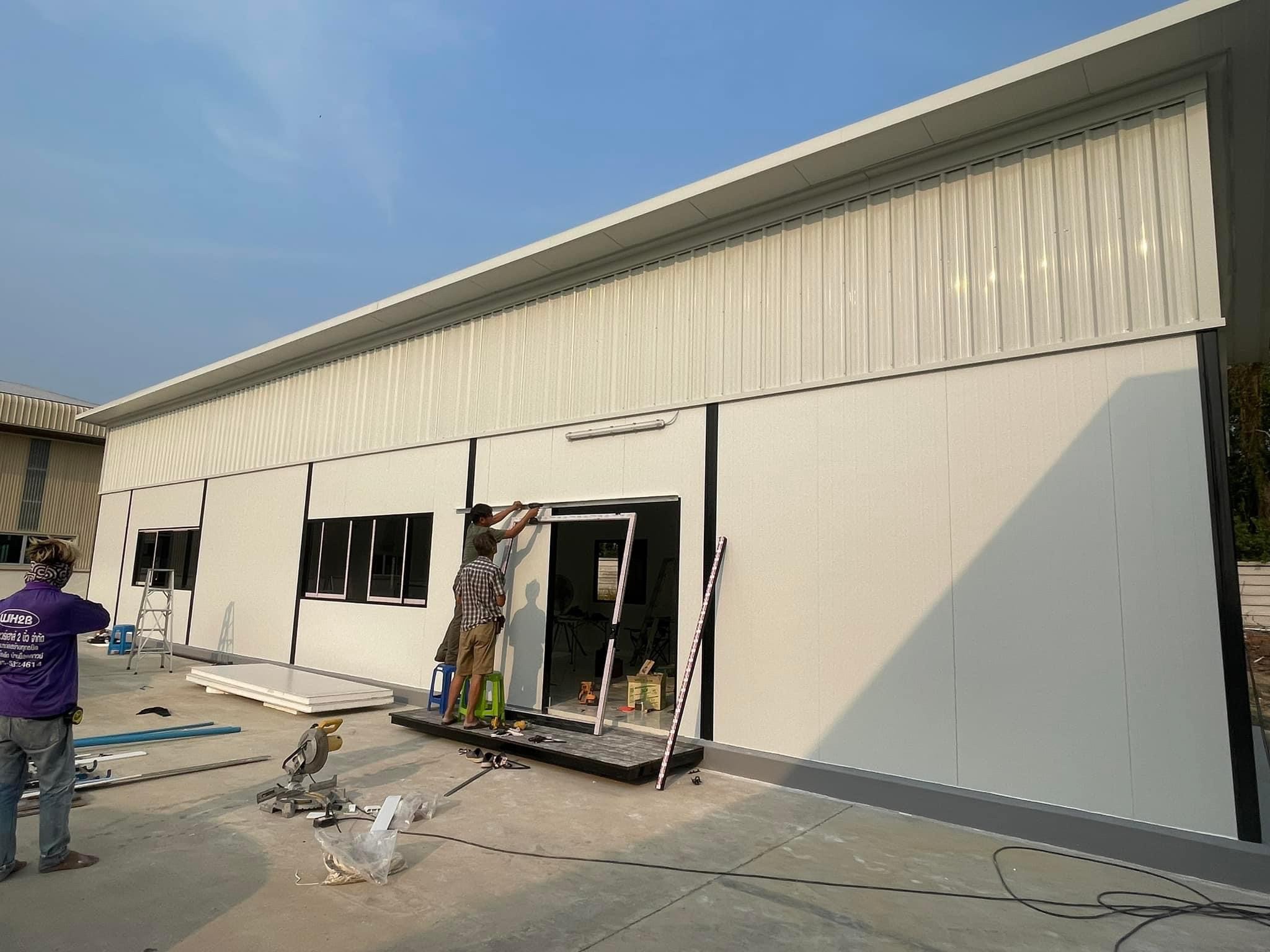 ออฟฟิศสำเร็จรูป บริษัทเหลียงซิ ขนาด5.00x20.00x4.50 เมตร