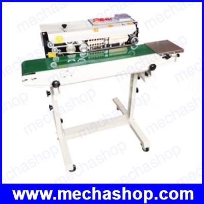 เครื่องซีลปากถุงแบบต่อเนื่อง พร้อมสายพานลำเลียง Stainless Steel Sealer Continuous Plastic Film Sealing Machine With Conveyor For Food Tea Bag (สินค้า Pre-Order)