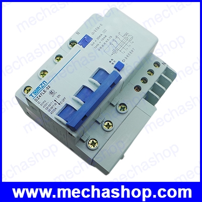 เซอร์กิตเบรกเกอร์ มีป้องกันไฟรั่ว กระแสเกิน DZ47LE 3P+N 16A 400V- 50HZ60HZ Residual current Circuit breaker with over current and Leakage protection