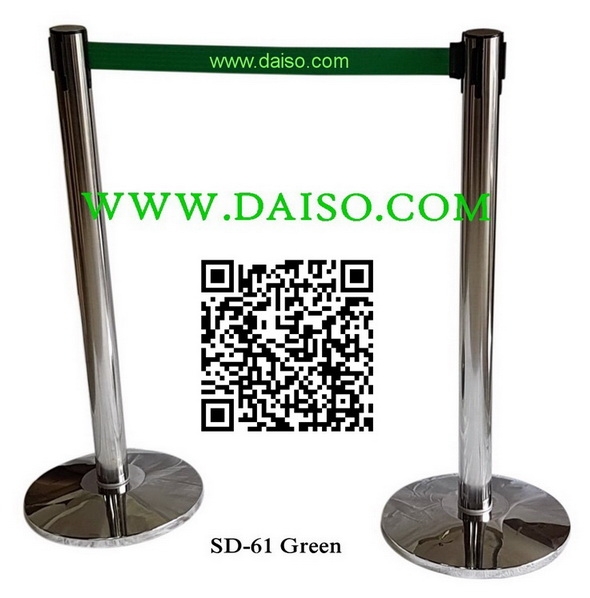 เสากั้นทางเดิน เสากั้นบริเขต เสากั้นแบบสายม้วนเก็บในตัว_SD-61