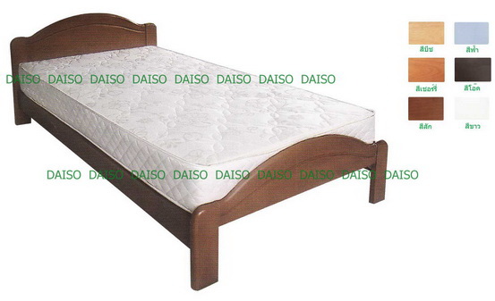 เตียงนอนไม้ยางพารา เตียงเดี่ยว เตียงไม้