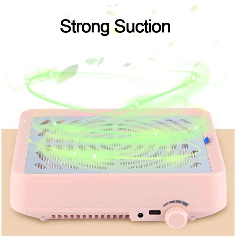 พัดลมดูดฝุ่นเล็บ เครื่องดูดฝุ่นเล็บ 40w มีช่องUSB