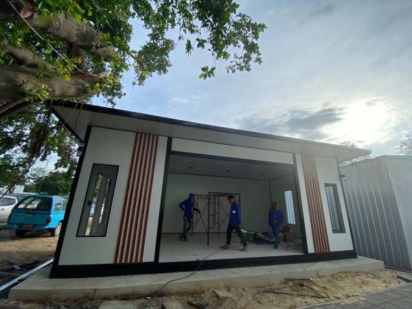 ออฟฟิศสำเร็จรูป บ้านสำเร็จรูป 4.00x8.00 เมตร