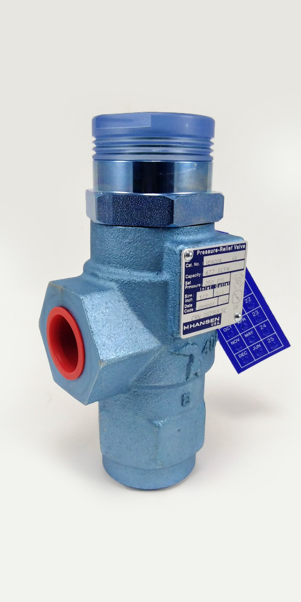 Hansen pressure relief valve H5600A 3/4″ x 1″