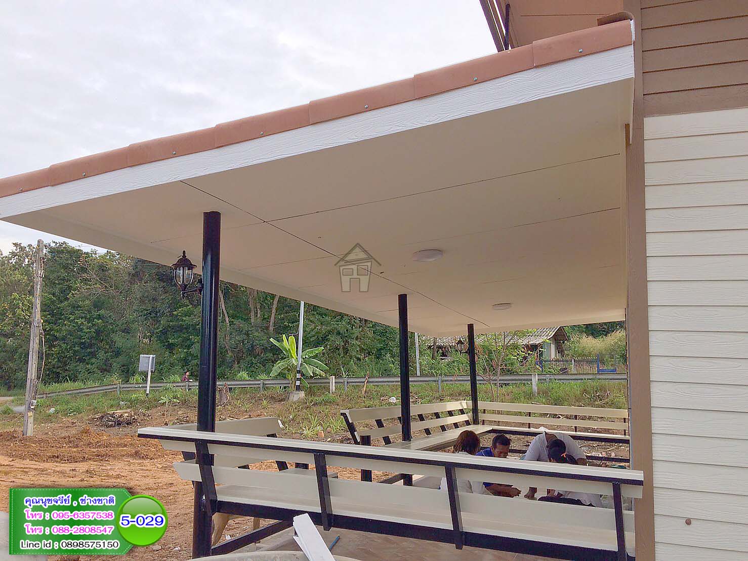 5-029 บ้านกึ่งน็อคดาวน์ คานปูน - บ้านหลังใหญ่ - ทรงโมเดิร์น