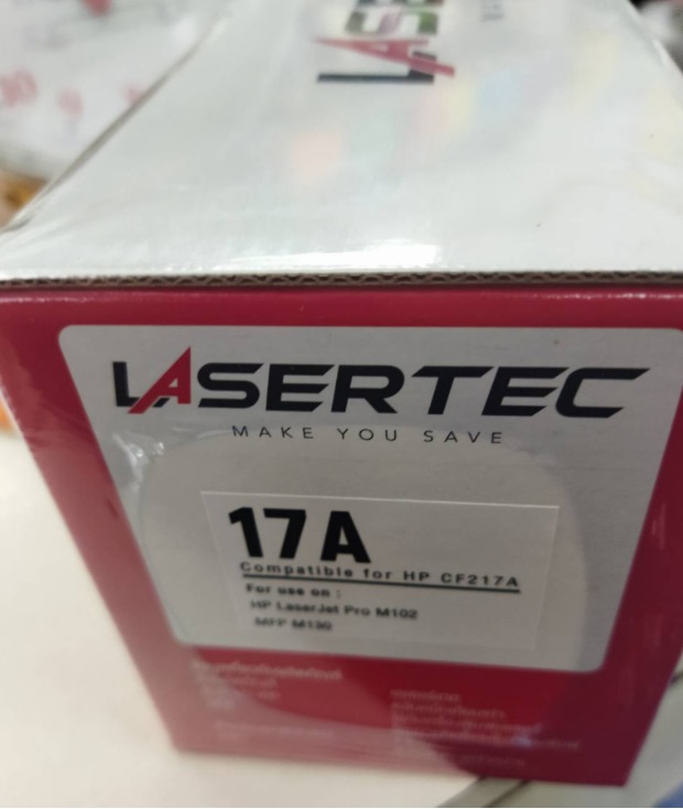 หมึกพิมพ์ lasertec หมึกเทียบเกรด A สำหรับ HP 17A (CF217A)