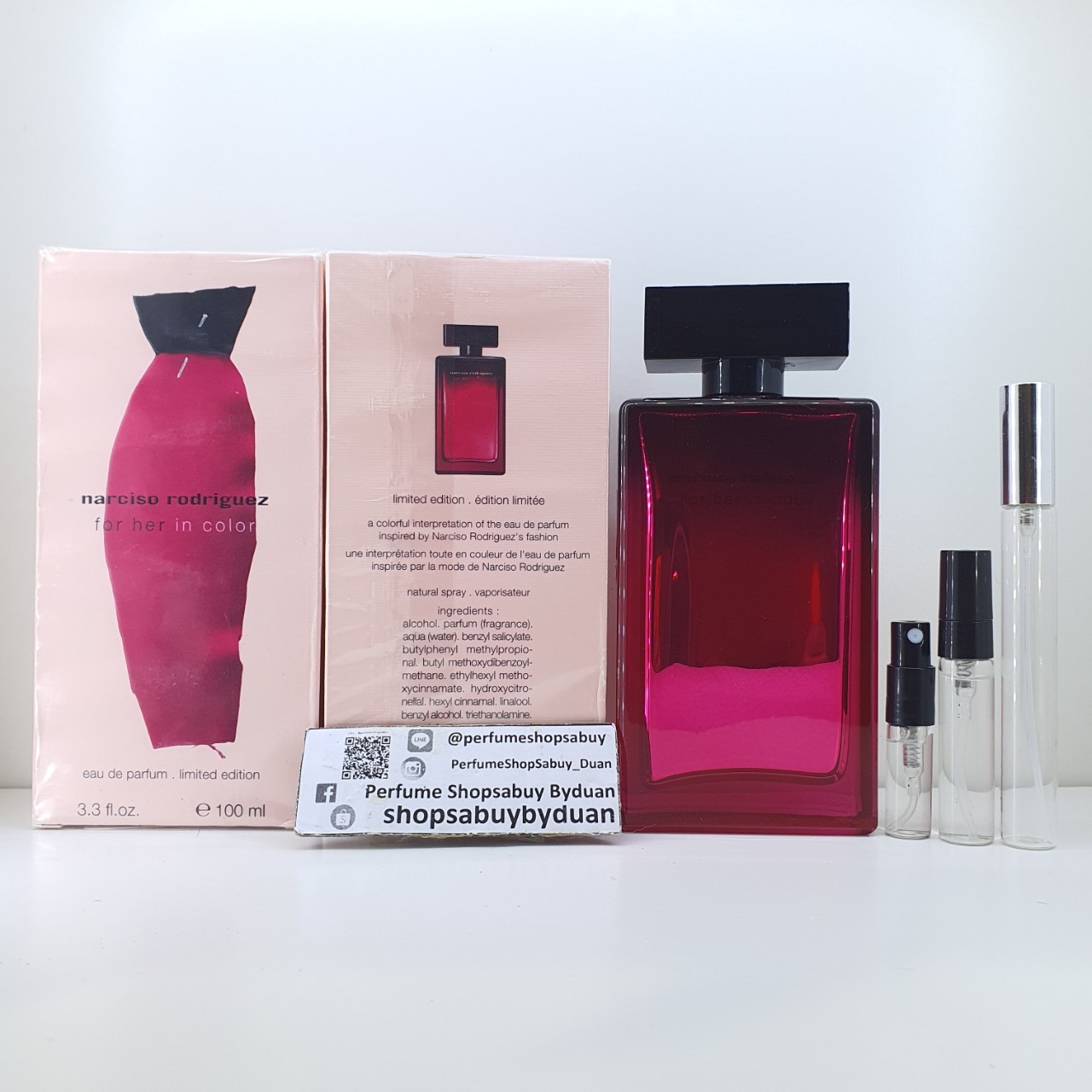 น้ำหอมแท้แบ่งขาย Narciso Rodriguez For Her In Color EDP💕Travel Size #แบบทดลอง