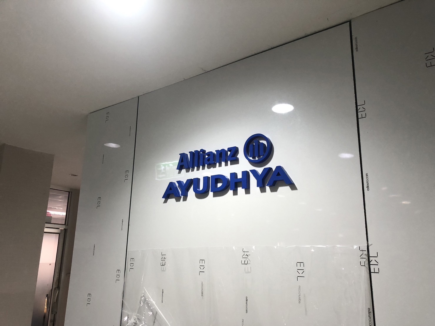 ป้ายอักษรซิงค์ยกขอบ ป้ายบริษัท ขนาดป้าย 20.4 x 70 cm