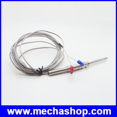 เทอร์โมคัปเปิล สาย เครื่องวัดอุณหภูมิ 1250องศา 1Meter High Temperature 0 to 1250°C Thermocouple K type 50mm Probe Sensors