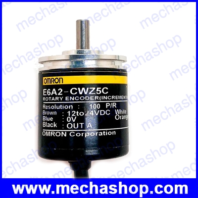 เอ็นโค้ดเดอร์ โรตารี่เอ็นโค้ดเดอร์ E6A2-CWZ5C OMRON Rotary Encoder E6A2-CWZ5C 100P/R 12-24V