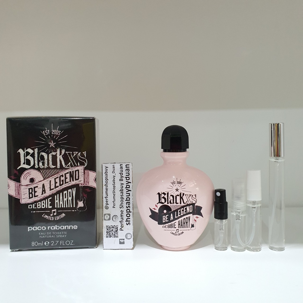 น้ำหอมแท้แบ่งขาย Paco Rabanne Black XS Be a Legend Debbie Harry 💕Travel Size แบบทดลอง