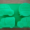 พิมพ์ซิลิโคน รูปรถ 100 - 120กรัม 4ช่อง