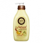 (พร้อมส่ง ) HAPPY BATH Natural Real Moisture Body Wash 500g (13,900 won) กลิ่นธรรมชาติ เนื้อฟองนุ่ม หอมติดกายทน สูตรเพิ่มความชุ่มชื้นให้ผิว สินค้าขวดใหญ่น้ำหนักมากคะ