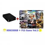 External HDD 500GB + Games PS3 Vol.3 (CFW3.55+) [ส่งฟรี EMS]
